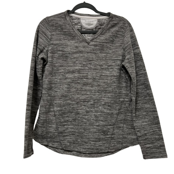 Tek Gear Long Sleeve Athletic Outdoor Top Women’s Size Small Heather Gray - Picture 1 of 5